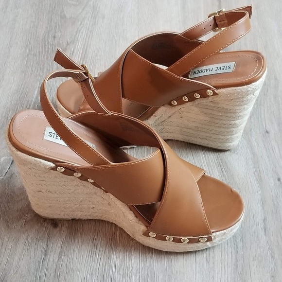 Steve Madden Shoes - Steve Madden Elinna Espadrille Wedge Studded 10